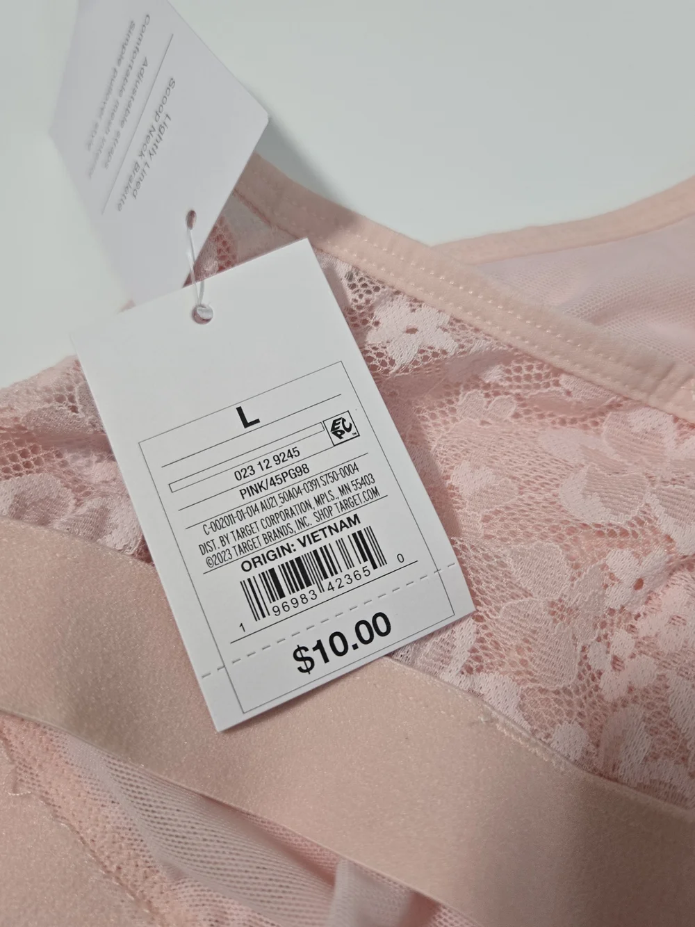 Auden Pink Lace Bralette